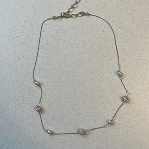 Silver and Pearl necklace
